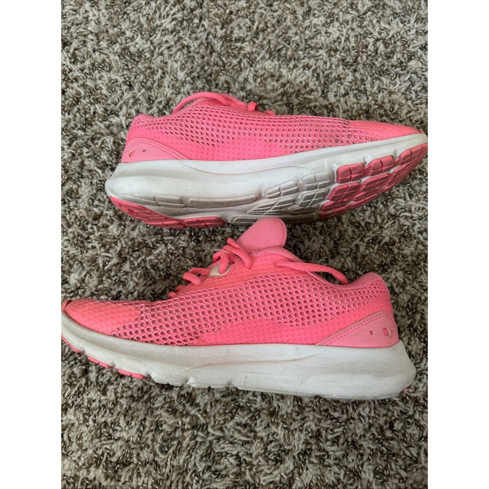 Under Armour Womans Size 7 Surge 3 Tennis Shoes Hot Pink New B18 - Picture 2 of 8
